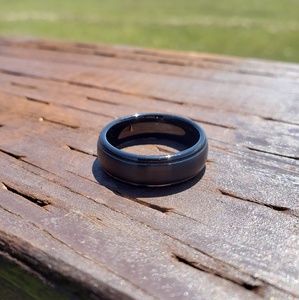 Men's size 9 Tungsten wedding band